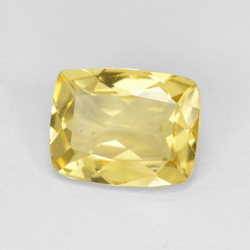 Béryl doré jaune naturelle coupe coussin, 1,87 ct, VS