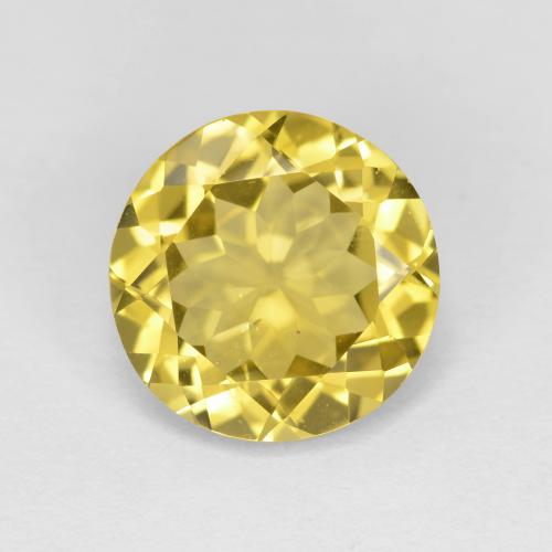 Béryl doré jaune naturelle coupe roude, 2,21 ct, VS