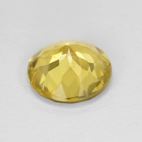 Béryl doré jaune naturelle coupe roude, 2,21 ct, VS