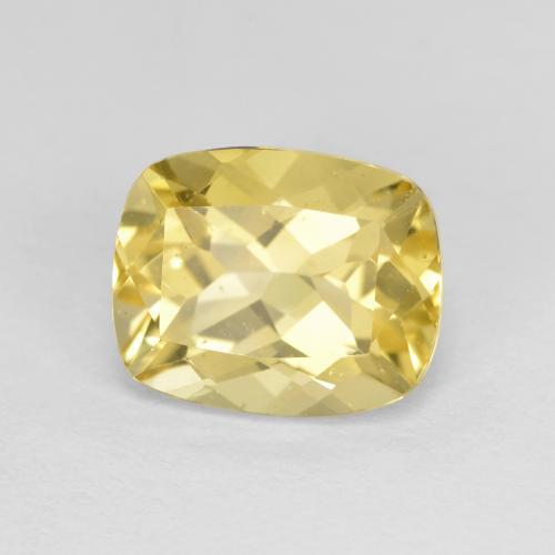 Béryl doré Jaune clair naturelle Coupe coussin, 2.21 ct, VS