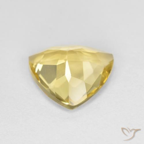 Béryl doré jaune naturelle trillion, 1,72 ct, VS
