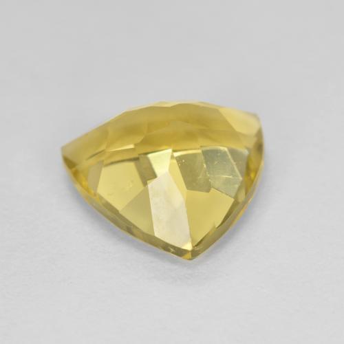 Béryl doré jaune naturelle trillion, 2,20 ct, VS