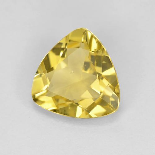 Béryl doré jaune naturelle trillion, 1,82 ct, VS