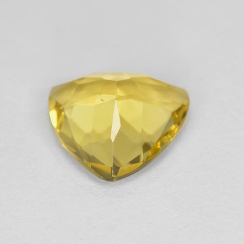 Béryl doré jaune naturelle trillion, 1,82 ct, VS