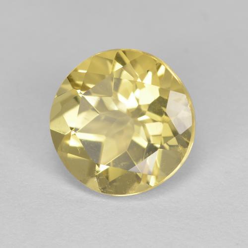 Béryl doré Jaune moyen-léger naturelle Coupe roude, 2.02 ct, VVS-VS