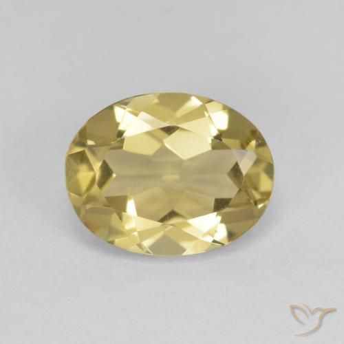 1.78ct Naturel Jaune Dijon Béryl doré, ovale, VVS-VS