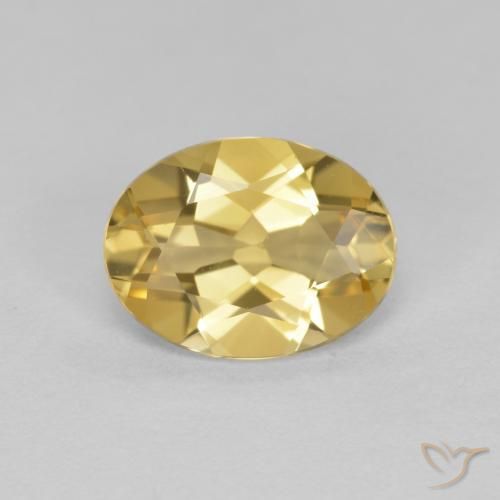 Béryl doré Doré naturelle Coupe ovale, 1.34 ct, VVS-VS