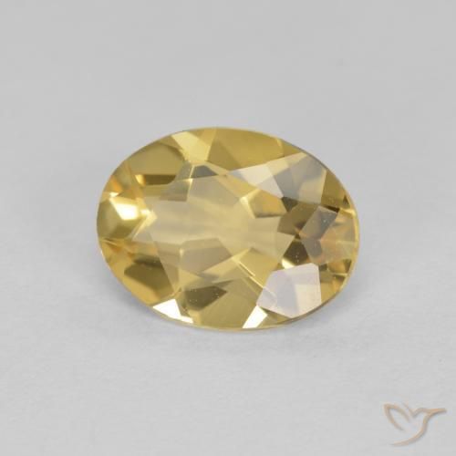 Béryl doré Doré naturelle Coupe ovale, 1.34 ct, VVS-VS