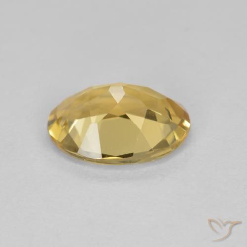 Béryl doré Doré naturelle Coupe ovale, 1.34 ct, VVS-VS