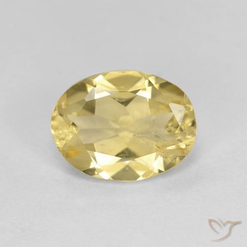 1.67ct Naturel Doré léger Béryl doré, ovale, VS