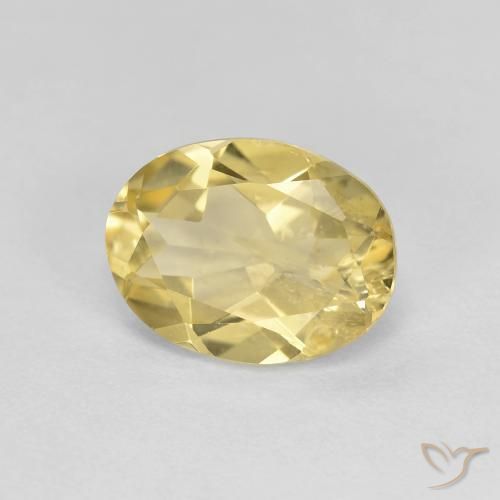 Béryl doré Doré léger naturelle ovale, 1.67 ct, VS