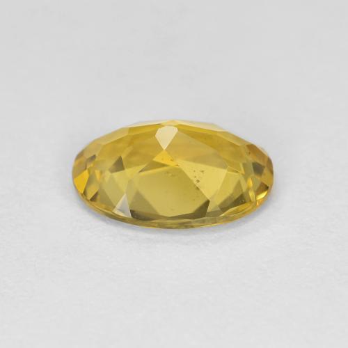 Béryl doré Jaune foncé naturelle Coupe ovale, 1.11 ct, VS