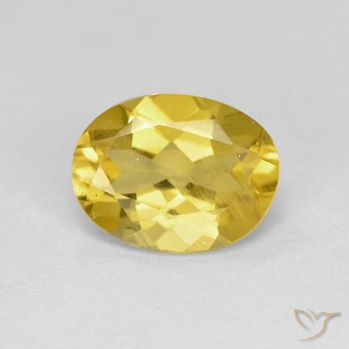 1.72ct Naturel Jaune moyen Béryl doré, ovale, VS