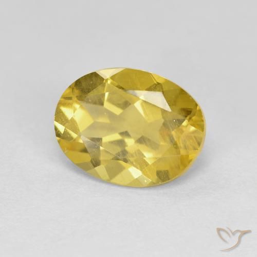 Béryl doré Jaune moyen naturelle ovale, 1.72 ct, VS
