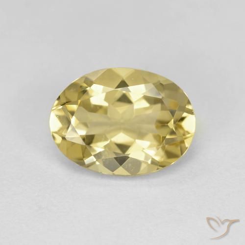 1.61ct Naturel Jaune doré léger Béryl doré, ovale, VVS