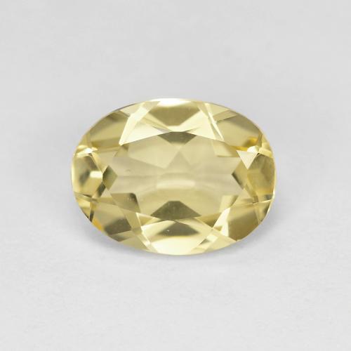 Béryl doré Jaune terreux naturelle Coupe ovale, 1.63 ct, VVS