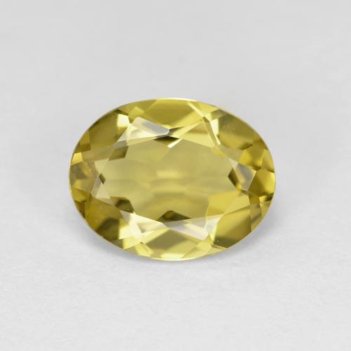 Béryl doré Jaune moyen naturelle Coupe ovale, 1.59 ct, VVS
