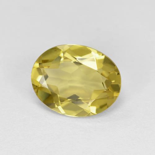 Béryl doré Jaune moyen naturelle Coupe ovale, 1.59 ct, VVS