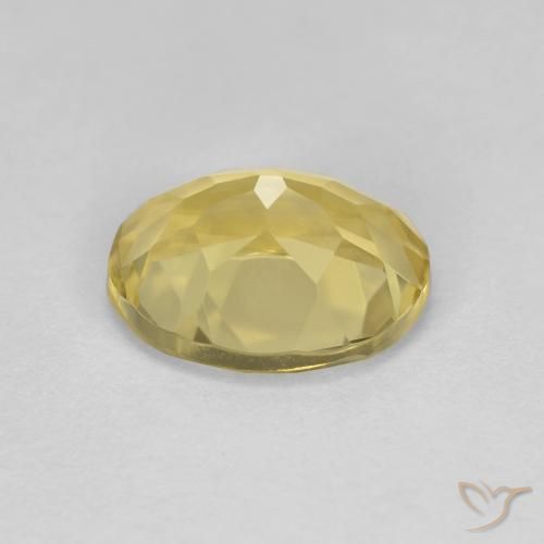 Béryl doré Jaune clair naturelle ovale, 1.98 ct, VVS