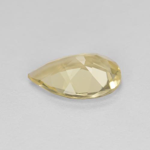 Béryl doré jaune naturelle en forme de poire, 1,42 ct, VS