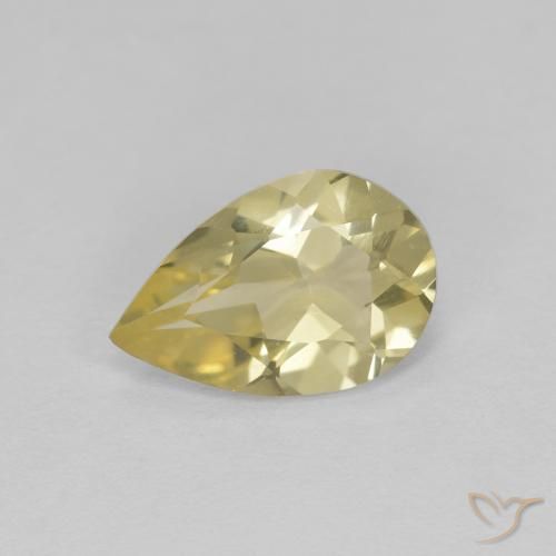 Béryl doré Jaune chaud naturelle En forme de poire, 1.05 ct, VVS