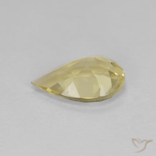 Béryl doré Jaune chaud naturelle En forme de poire, 1.05 ct, VVS
