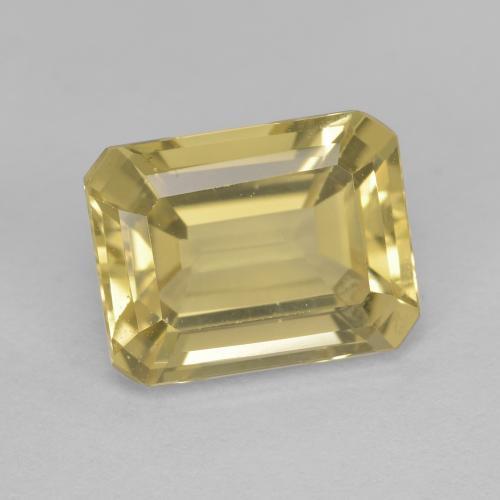 Béryl doré jaune naturelle taille émeraude, 2,45 ct, VVS
