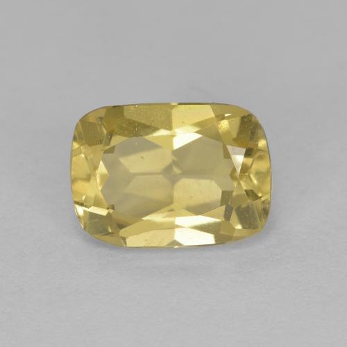 Béryl doré doré naturelle coupe coussin, 1,28 ct, VVS