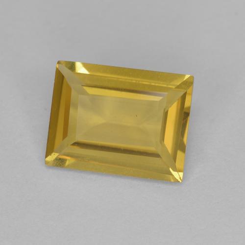 Béryl doré Jaune miel léger naturelle Baquette, 1.18 ct, VVS