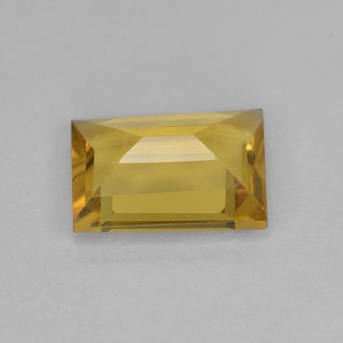 Béryl doré Jaune miel léger naturelle Baquette, 1.18 ct, VVS