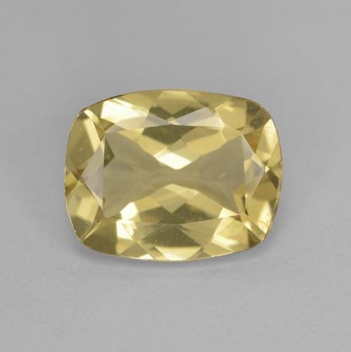 Béryl doré jaune naturelle coupe coussin, 2,32 ct, VVS