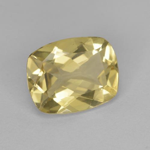 Béryl doré jaune naturelle coupe coussin, 2,32 ct, VVS