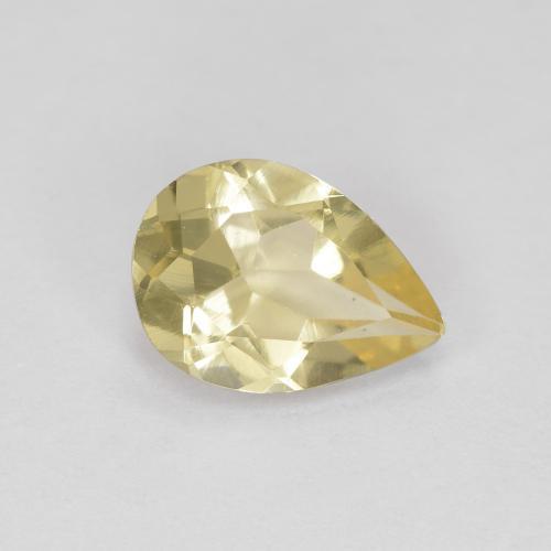 Béryl doré Jaune moyen naturelle En forme de poire, 1.08 ct, VVS