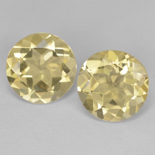 Achetez naturel 3,24ct jaune moyen béryl doré gems, coupe roude, en provenance madagascar chez gemselect. en stock, livraison internationale!