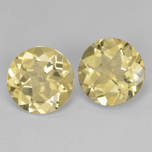 Achetez naturel 3,24ct jaune moyen béryl doré gems, coupe roude, en provenance madagascar chez gemselect. en stock, livraison internationale!