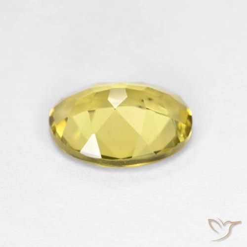 Béryl doré Jaune moyen naturelle ovale, 1.55 ct, VVS-VS