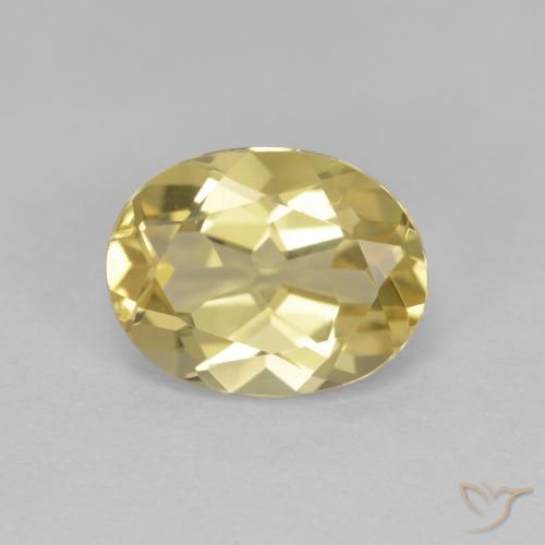 1.92ct Naturel Jaune clair Béryl doré, ovale, VVS-VS