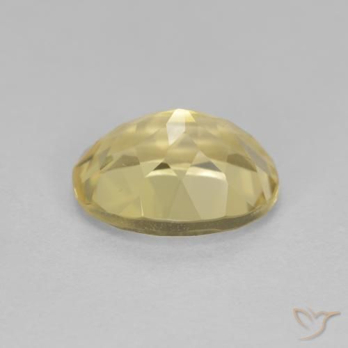Béryl doré Jaune clair naturelle ovale, 1.93 ct, VVS-VS