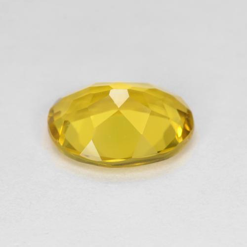 Béryl doré jaune miel naturelle coupe ovale, 1,50 ct, VVS-VS