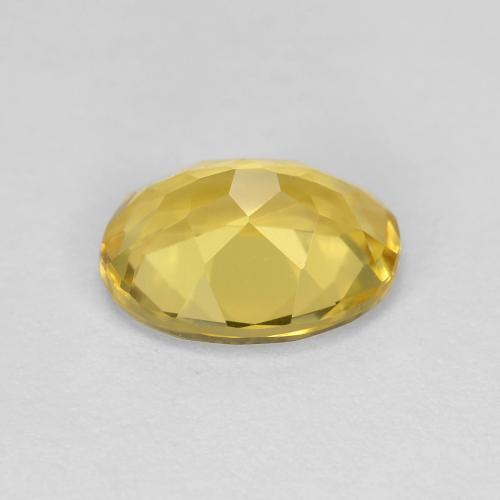 Béryl doré jaune naturelle coupe ovale, 1,73 ct, VS