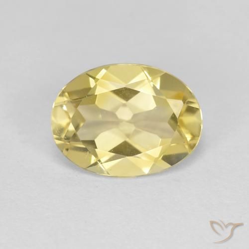 1.52ct Naturel Jaune moyen-léger Béryl doré, ovale, VS