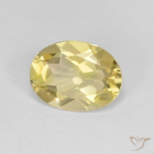 Béryl doré Jaune moyen-léger naturelle ovale, 1.52 ct, VS