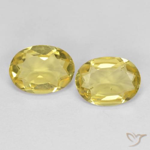 1.92ctw Naturel Jaune moyen-léger Béryl doré, ovale, VS