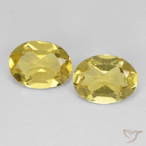 2.16ctw Naturel Jaune Toscane Béryl doré, ovale, VS