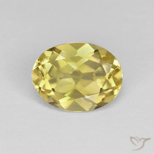 1.25ct Naturel Jaune doré léger Béryl doré, ovale, VS