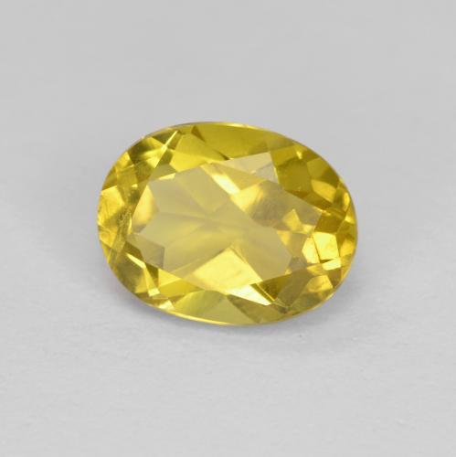 Béryl doré Jaune naturelle Coupe ovale, 1.36 ct, VVS-VS