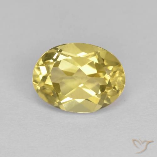 1.37ct Naturel Jaune moutarde Béryl doré, ovale, VVS-VS