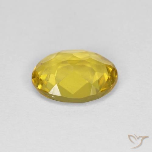 Béryl doré jaune naturelle coupe ovale, 1,11 ct, VS