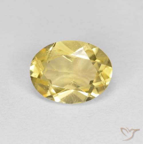 1.23ct Naturel Doré léger Béryl doré, ovale, VS