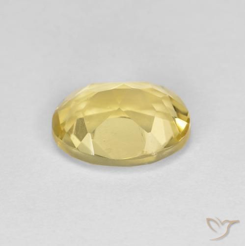 Béryl doré Doré léger naturelle ovale, 1.23 ct, VS